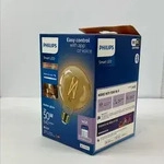 Philips Filament-Kugellampe Bernstein 7 W (entspr. 50 W) G95 E27, Wi-Fi/Bluetooth,