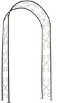 Nature Rosenbogen Metall 100x37x230 cm Schwarz - Schwarz