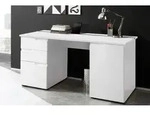 Schreibtisch SPICE 2 Schreibtisch PC Tisch wei&szlig; Hochglanz - Wei&szlig;