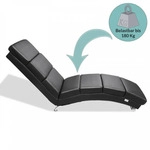 CASARIA&reg; Relaxliege XXL London 186x89x55cm Ergonomisch Kunstleder Gepolstert...