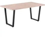 M&ouml;bilia Esstisch 160 x 90 cm | Platte MDF 40 mm | Gestell Metall | B 160 x T 90 x H
