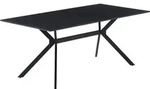M&ouml;bilia Esstisch 180 x 90 cm | Platte MDF 20 mm | Gestell Metall | B 180 x T 90 x H