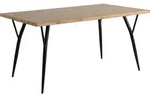 M&ouml;bilia Esstisch 150 x 90 cm | Platte MDF mit Eiche-Nachbildung | Gestell Metall | B