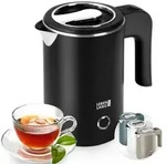 LEBENLANG Reise Wasserkocher Edelstahl Klein 0 5 Liter & BPA-Frei - 600W