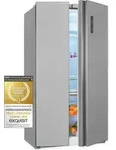 Exquisit Side by Side SBS560-050D inoxlook | 562 l Nutzinhalt | NoFrost | Alarm 