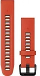 Garmin 010-13279-04 Quickfit Silikonband 20 mm Flammenrot/Graphit - Orange