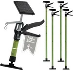 4x Deckenst&uuml;tze Einhandst&uuml;tze Montagest&uuml;tze Teleskopst&uuml;tze 115-290cm 45&deg; Winkel