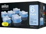 Braun CCR6, Reinigungskartusche, Blau, Braun, Braun Clean&Charge, Box, 6 St&uuml;ck(e) -
