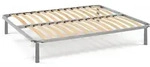 Talamo Italia Bett 1,5-Platz Amelie 120x200 cm Grau