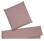 elegante Halbleinen Bettw&auml;sche Breezee blush 135x200 cm + 80x80 cm