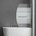 doporro Duschwand f&uuml;r Badewanne Badewannenaufsatz 90x140cm Duschabtrennung 6mm