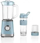 Arzum AR1159 Shake'N Take Personal Blender, Edelstahl 1200 ml Flasche 500W Blau -