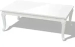 vidaXL Couchtisch 115&times;65&times;42 cm Hochglanz Wei&szlig; - Wei&szlig;
