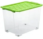 Rotho EVO SAFE, Aufbewahrungsbox, Gr&uuml;n, Transparent, Rechteckig, Kunststoff,