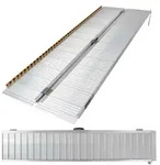 TRUTZHOLM Rollstuhlrampe klappbar 213 cm 272 kg Alu grau geriffelt Auffahrrampe
