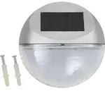 vidaXL Outdoor Solar-Wandleuchten LED 12 Stk. Rund Silbern - Silber