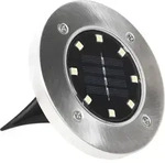 vidaXL Solar-Bodenleuchten 8 Stk. LED RGB-Lichtfarbe - Silber