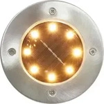vidaXL Solar-Bodenleuchten 8 Stk. LED Warmwei&szlig; - Wei&szlig;