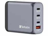 Verbatim GaN Charger 100 W, 4 Ports USB-C Ladegerät, Power Adapter mit 3 x USB-C und