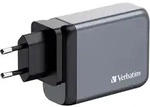 Verbatim GNC-100 GaN Charg. 100W 3xUSB-C PD, 1xUSB-A QC 3.0 32202 - Schwarz/Grau