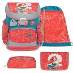 Belmil Mini-Fit Schulranzen Set 4-teilig mit Brustgurt - Sea Queen - Rot
