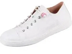 Think Schn&uuml;rhalbschuhe in weiss/weiss kombi, Gr. 37 - Wei&szlig; - 37