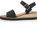 TOMS Diana Sandalen Touwzool - Zwart - Maat 42 - Schwarz - 42