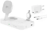 4smarts Qi2 Ladestation Trident mit MFi Fast Charger. wei - Wei&szlig;
