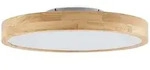 Lindby LED-Deckenlampe Lanira, &Oslash; 50 cm, Holz, Remote, CCT - Hellbraun