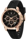 Maserati Herren Uhr SUCCESSO Chronograph Silikon Armband schwarz UMAR8871621012 -