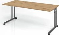 B&uuml;ro Schreibtisch 180x80 cm Modell ZS19 mechanische H&ouml;heneinstellung R =