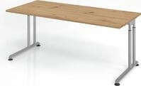 B&uuml;ro Schreibtisch 180x80 cm Modell ZS19 mechanische H&ouml;heneinstellung R =