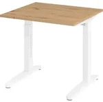 b&uuml;m&ouml; Schreibtisch Serie-XB - Nachbildung: Asteiche, Gr&ouml;&szlig;e: 80 x 80 cm, Gestell: