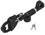 EUFAB 11247 Verstellbarer Strap-Rahmenhalter 27cm, Schwarz/Silber