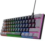 Trust Gaming GXT 867 Acira 60% Mechanische Tastatur Deutsches QWERTZ Layout, RGB