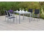 Merxx Gartenm&ouml;belset "Milano" 5tlg. mit Ausziehtisch 120/180 x 90 cm -