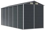 vidaXL Ger&auml;tehaus Anthrazit 191x470x198 cm Verzinkter Stahl