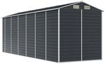 vidaXL Ger&auml;tehaus Anthrazit 191x555x198 cm Verzinkter Stahl