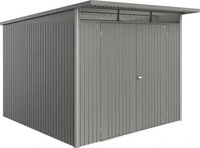 Gartenhaus biohort AvantGarde Eco A7 Doppelt&uuml;r 260 x 300 cm quarzgrau-metallic Grau