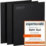 KOMOTO&reg; BBQ Grillmatte (3er Set) 50x40 cm I Extra Dick I Grillmatten f&uuml;r Gasgrill