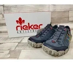 Rieker Schn&uuml;rhalbschuhe in blau, Gr. 36 - Blau - 36