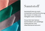 Drehbarer Design Stuhl LIVORNO senfgelb Samt Buchenholz Beine mit Armlehnen - Gelb