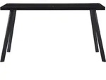 vidaXL Esstisch Schwarz 140 x 70 x 75 cm Hartglas - Schwarz