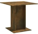vidaXL Esstisch R&auml;uchereiche 80x80x75 cm Holzwerkstoff - Braun