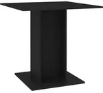 vidaXL Esstisch Schwarz 80x80x75 cm Holzwerkstoff - Schwarz