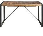 vidaXL Esstisch 140x140x75 cm Massivholz - Braun