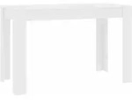 vidaXL Esstisch Wei&szlig; 120x60x76 cm Holzwerkstoff - Wei&szlig;