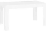 vidaXL Esstisch Wei&szlig; 140x74,5x76 cm Holzwerkstoff - Wei&szlig;