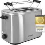 Exquisit Toaster TA6119 isw | 7 Leistungsstufen | 800 Watt | Kr&uuml;melschublade -