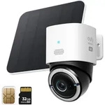 eufy 4G LTE Cam S330 UHD 4K &Uuml;berwachungskamera mit Solarpanel (Schwenk-Neige, KI,